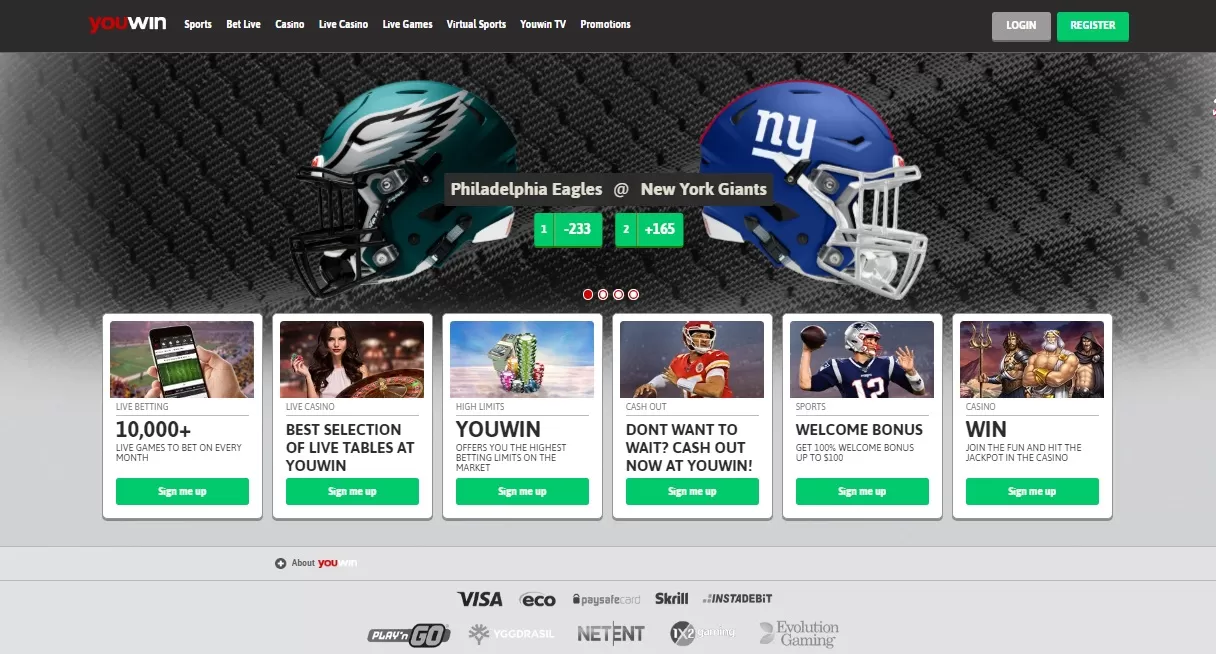 Youwin — Букмекерская контора