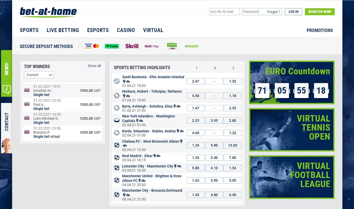 Официальный сайт Бет эт хоум