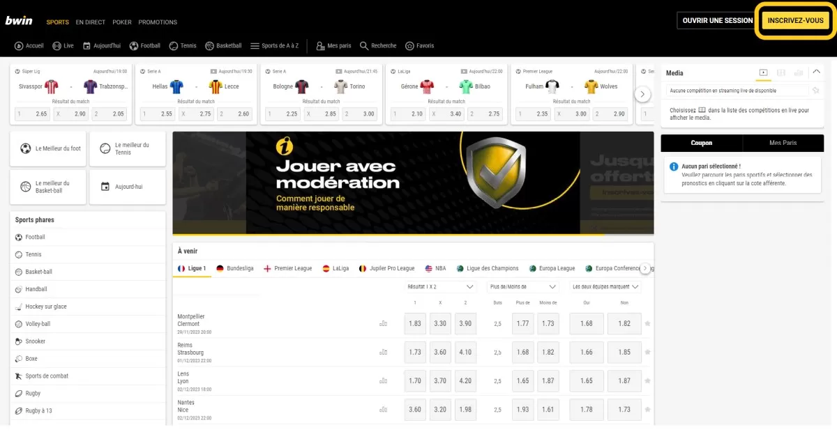 bwin регистрация