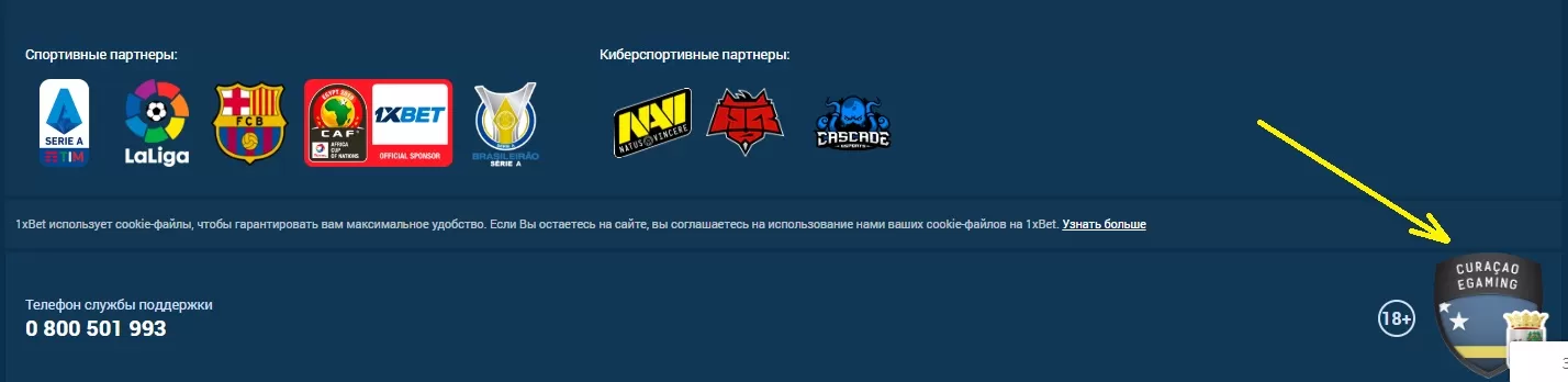 лицензия 1xbet