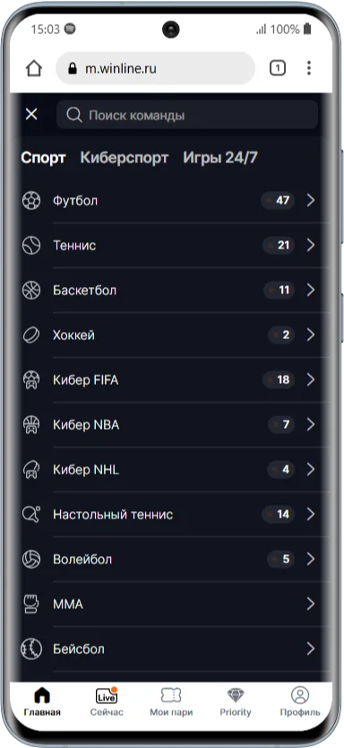 Отзывы о мобильном приложении БК Винлайн