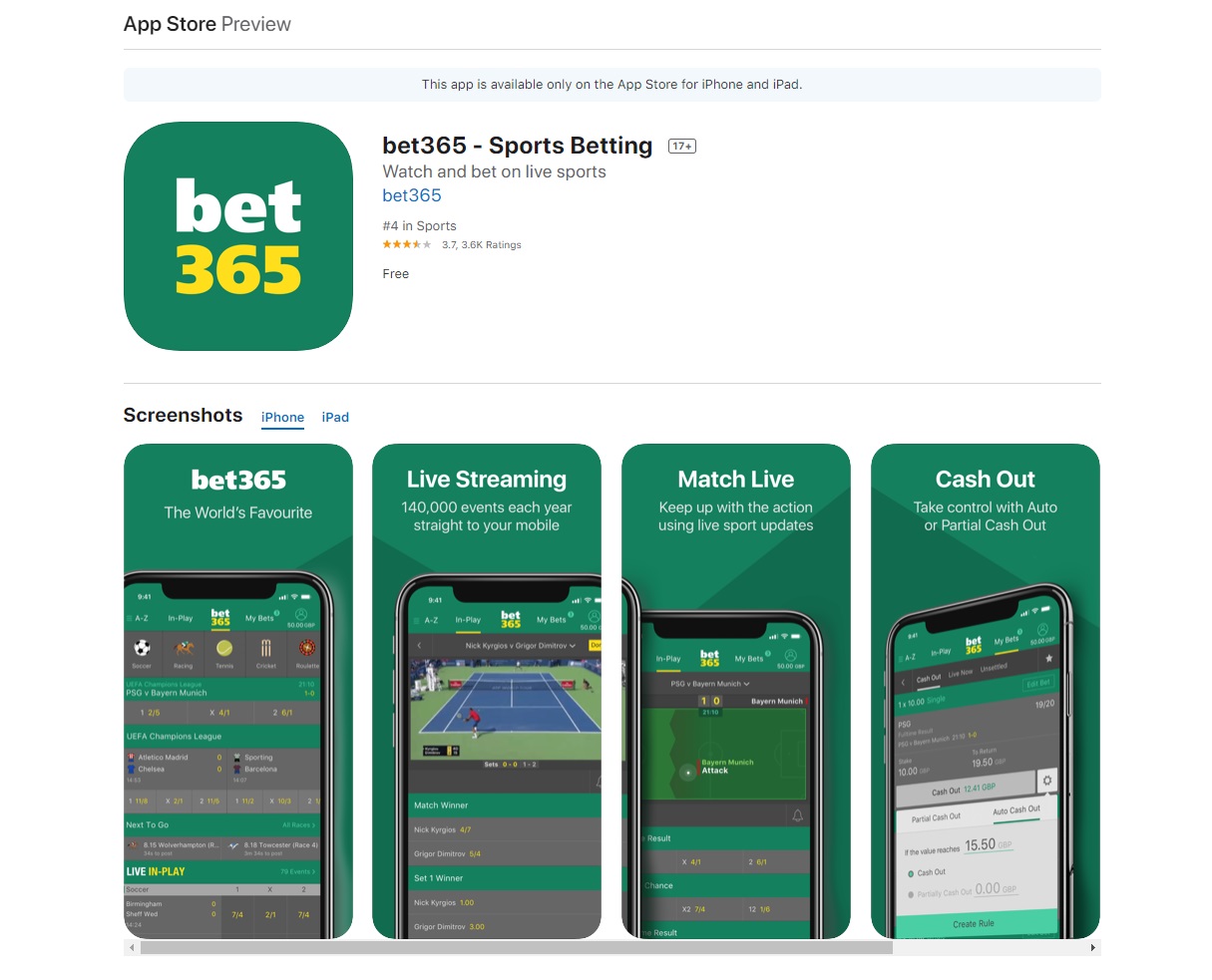betting apps iphone