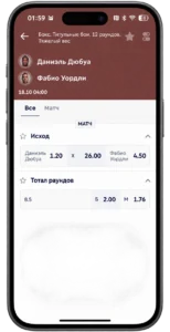 Ставки на бокс и роспись боя в Фонбет