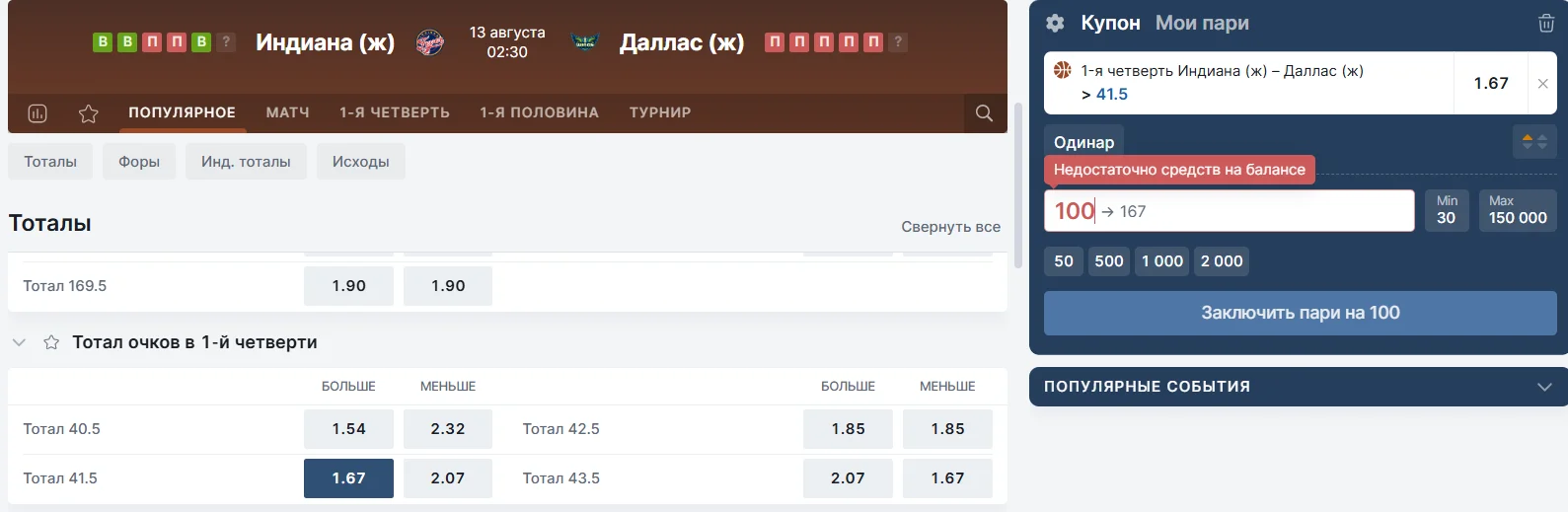 Как ставить на тотал в четверти в баскетболе