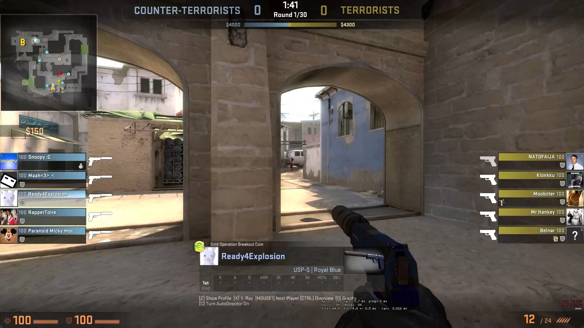 пистолетных раундов в CS GO