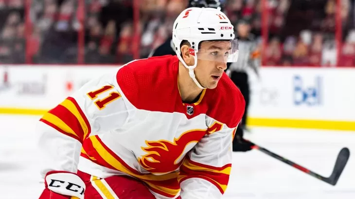 Форвард команды «Калгари» Майкл Баклунд.