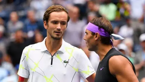 Медведев и Надаль провели совместную тренировку (видео)