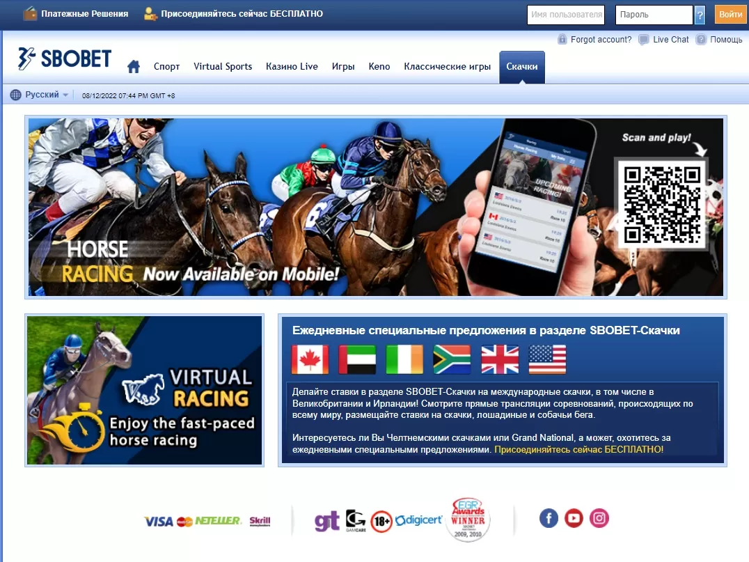 Сбобет тото на скачки