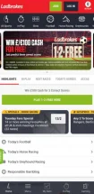 Интерфейс приложения БК Ladbrokes на Android