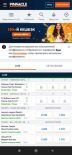 Интерфейс мобильной версии БК Pinnacle для iPhone (iOS)