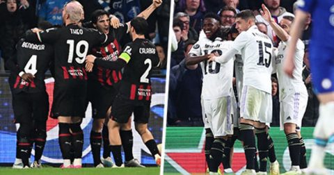 «Милан» и «Реал» вышли в полуфинал Лиги Чемпионов