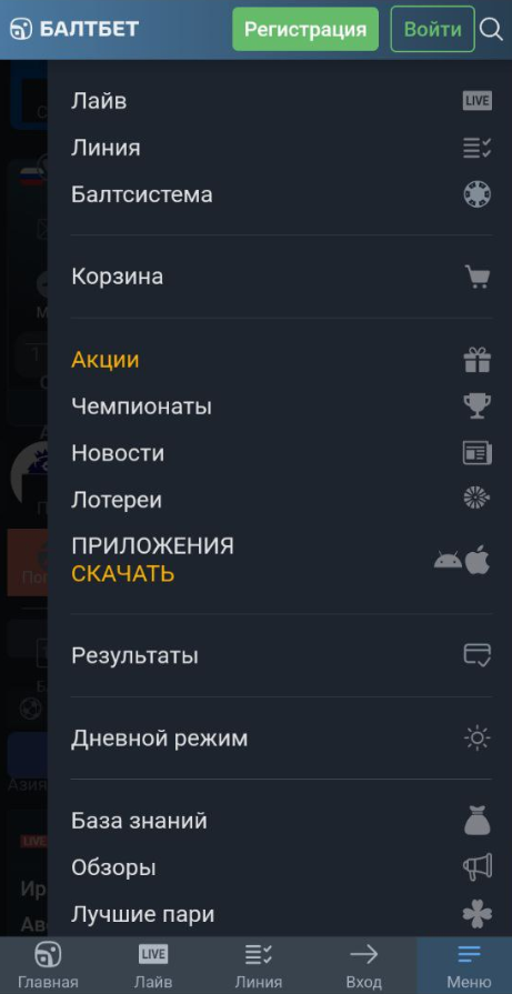 Как установить приложение Балтбет на Айфон