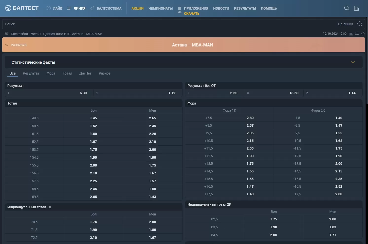 роспись в baltbet 