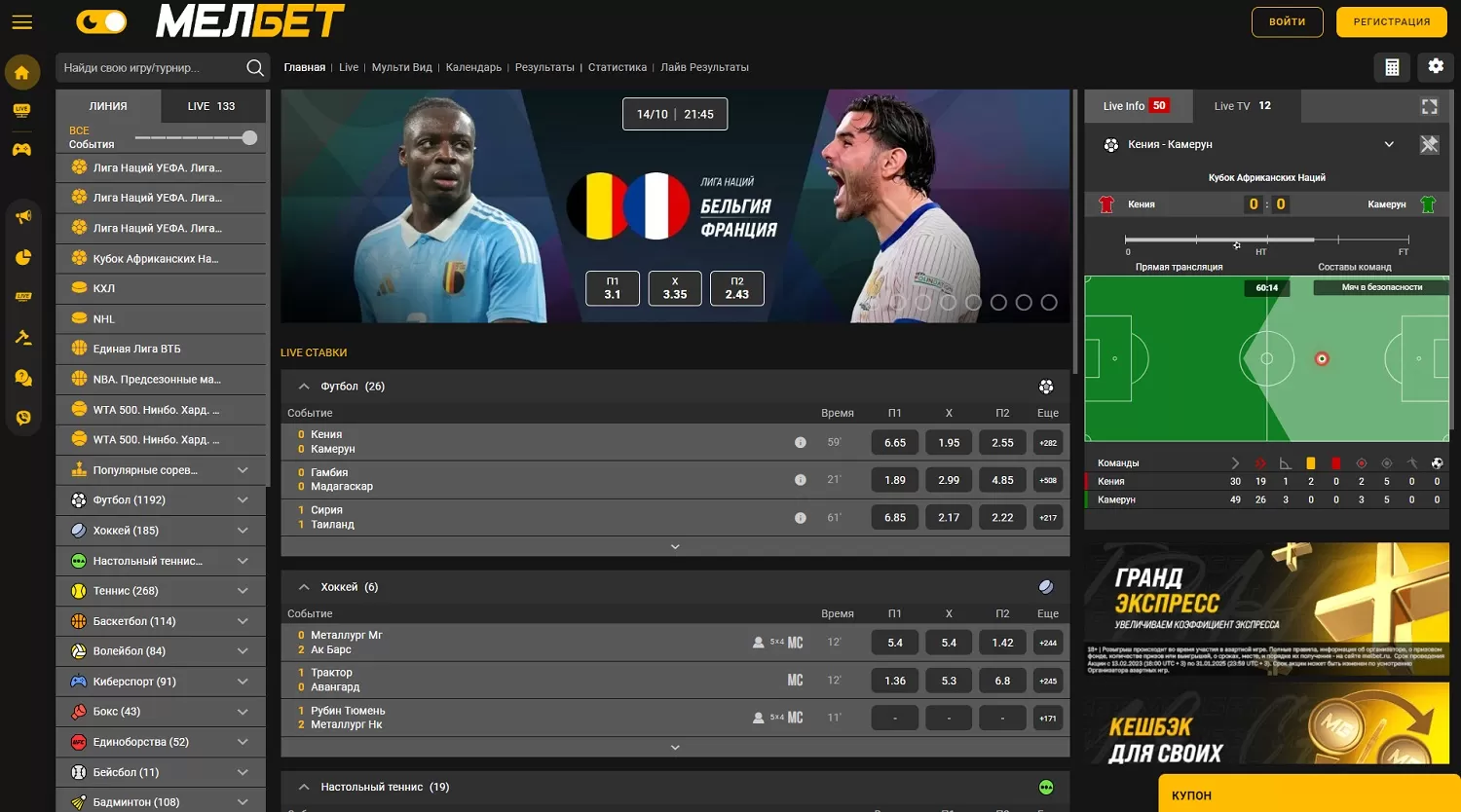 Обзор букмекерской конторы Мелбет