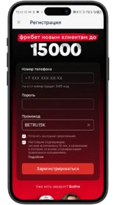 поле «У меня есть промокод» с введенным кодом