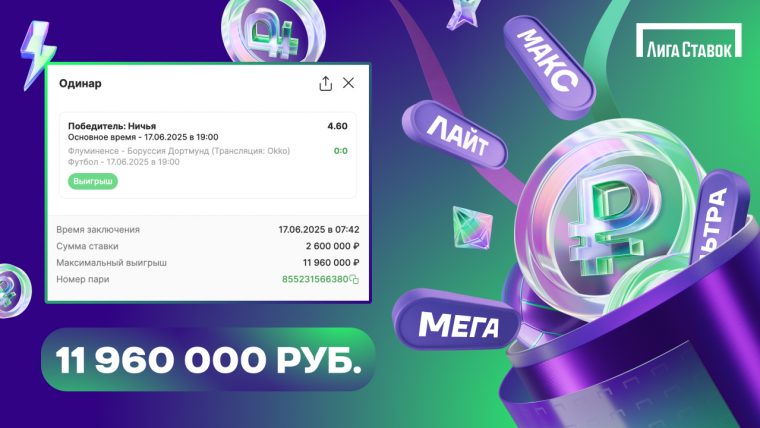 Гол Анхеля Ди Марии принес клиенту «Лиги Ставок» 18,8 млн рублей