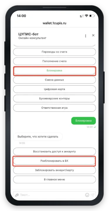 ЕДИНЫЙ ЦУПИС: раздел обращения в службу поддержки