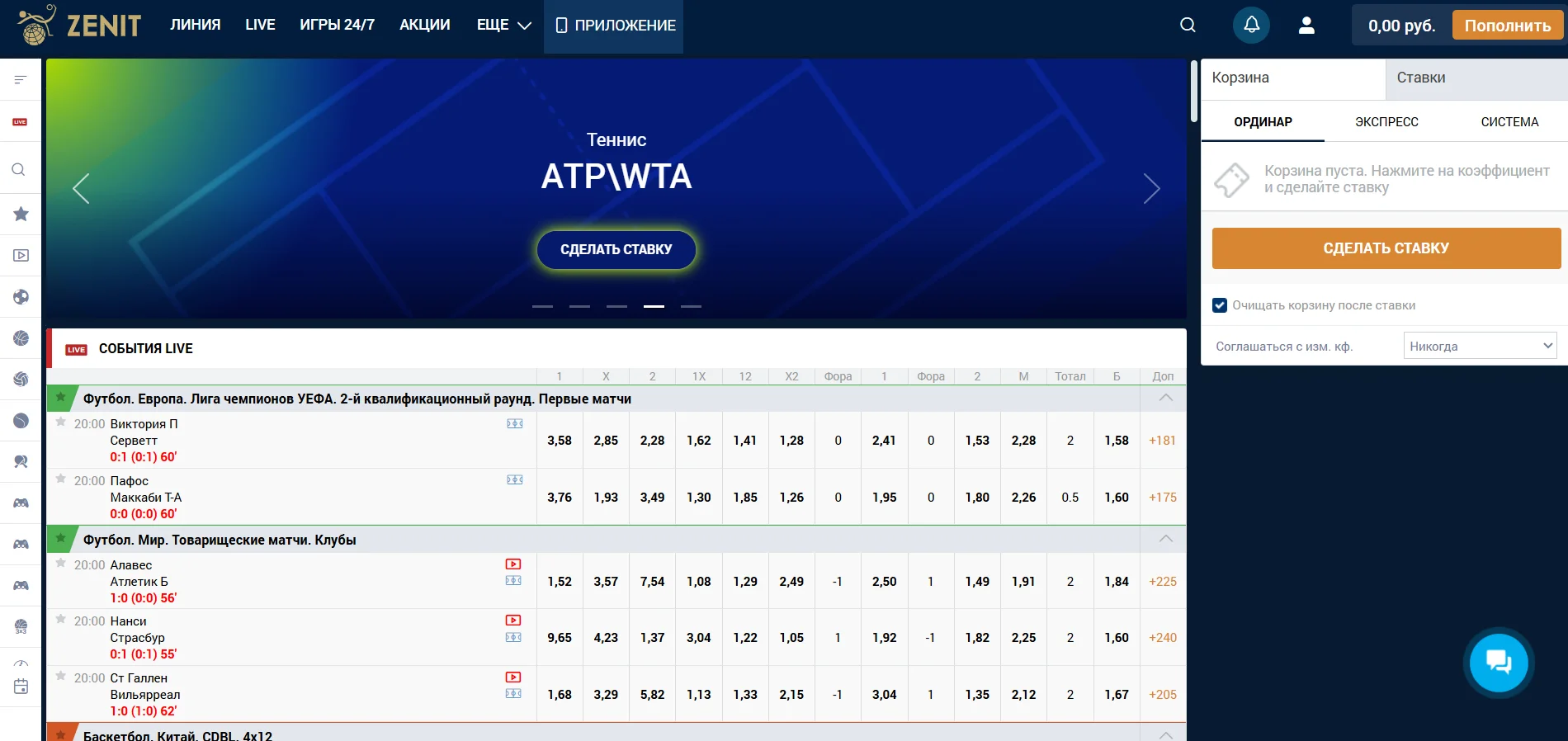 БК Зенит заблокировал вход