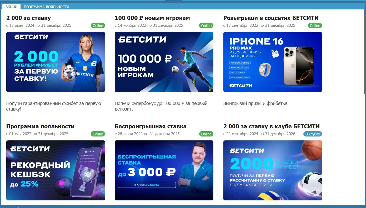 Фрибеты в БК Бетсити