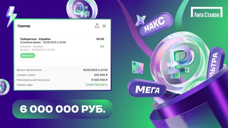 Сенсационный камбэк «Карабаха» обогатил игрока «Лиги Ставок» на 6 миллионов