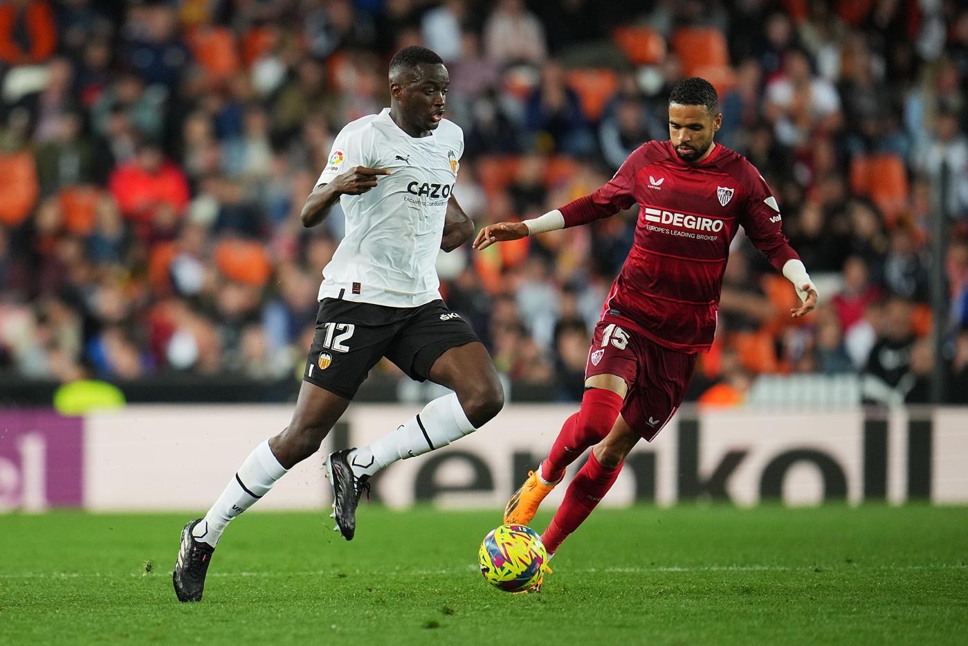 Валенсия, в матче против Севильи