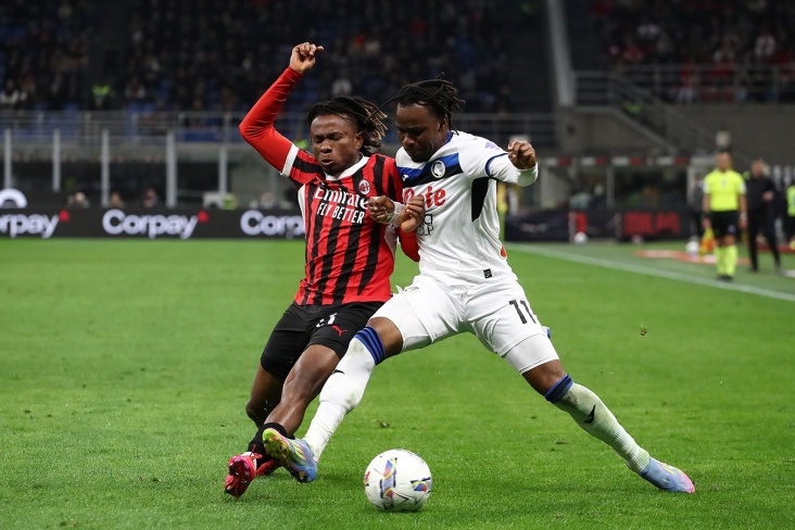 Аталанта в матче против Милана