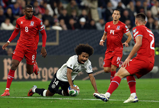 Матч сборной Люксембурга против немцев