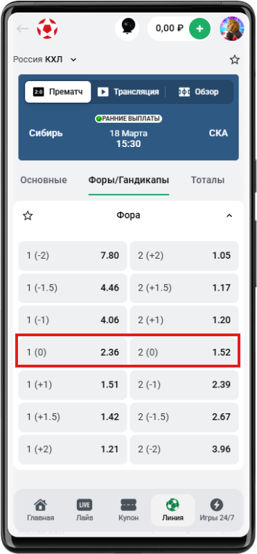 Гандикап в хоккее