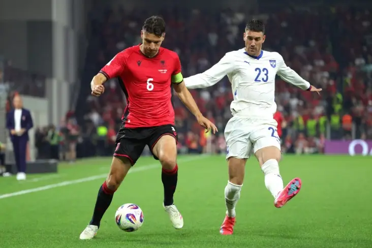 Противостояние сборных Албании и Сербии