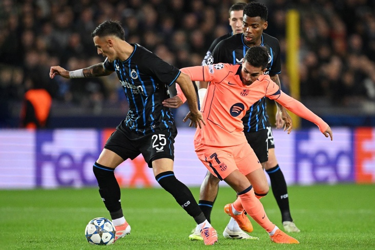 Противостояние Брюгге и Барсы, которое закончилось ничьей 3:3