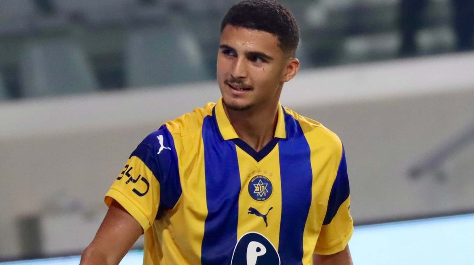 Игрок Маккаби в матче против Пафоса в рамках ЛЕ