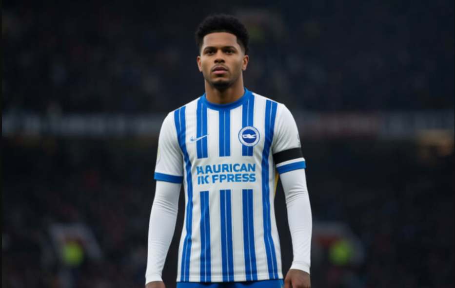 Игрок Брайтона во время матча 