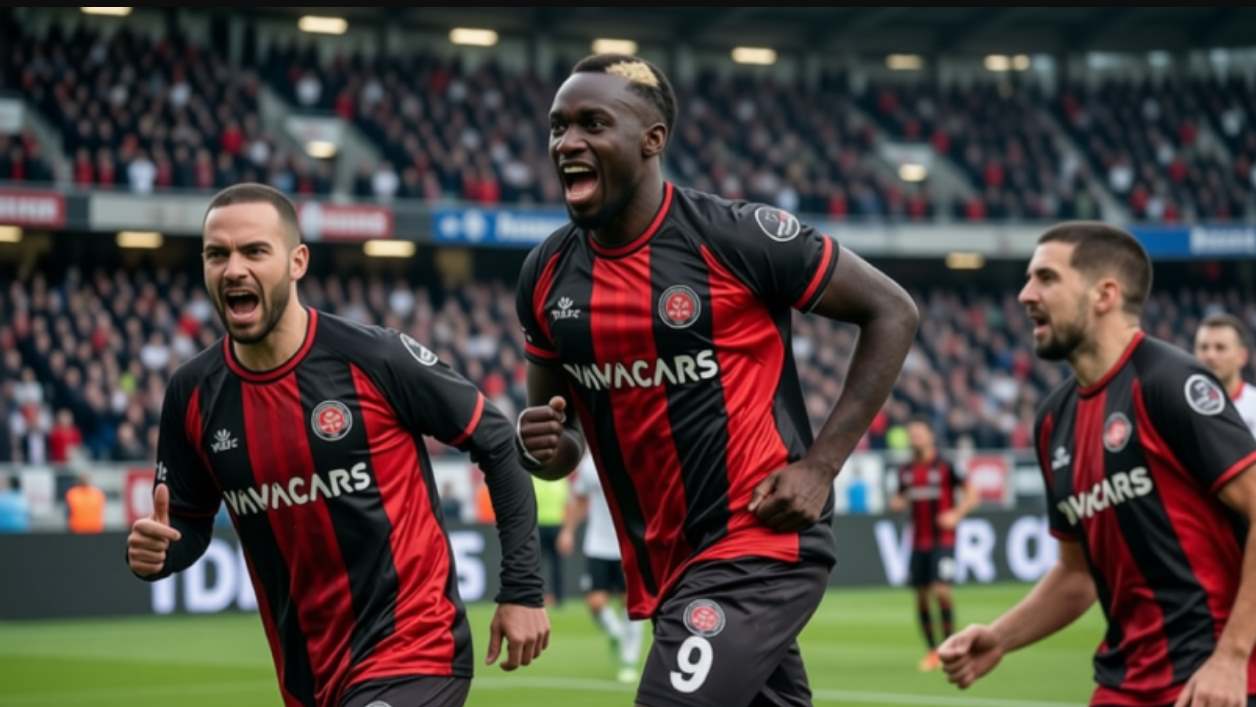 Игроки Карагюмрюка празднуют гол