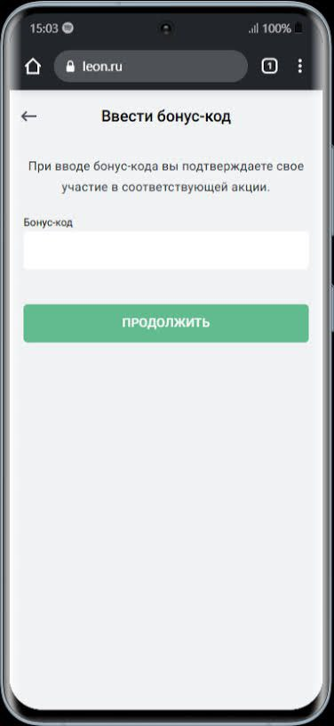 Вводим промокод