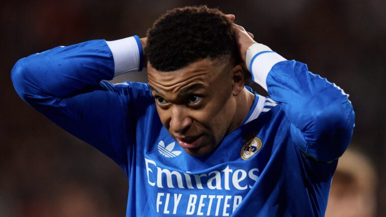 Килиан Мбаппе пропустит матч «Реала» с «Бенфикой» в Лиге чемпионов