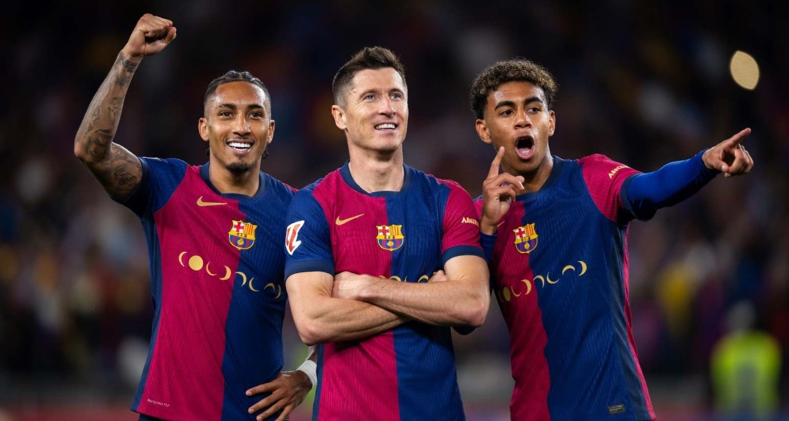 Рафинья, Левандовский и Ямаль