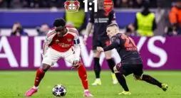 Матч Лиги чемпионов Байер - Арсенал 1:1