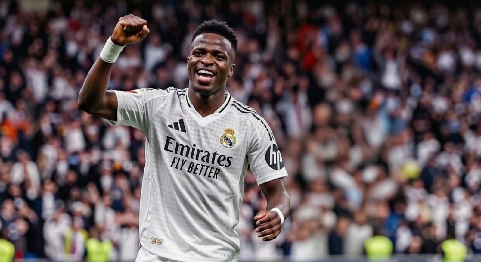 Винисиус празднует гол 