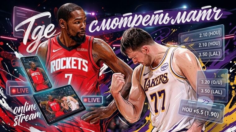 Хьюстон Рокетс — Лос-Анджелес Лейкерс: где смотреть матч и во сколько начало