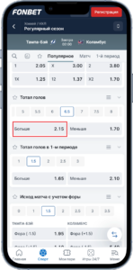 Ставки на матч НХЛ Тамба - Коламбус