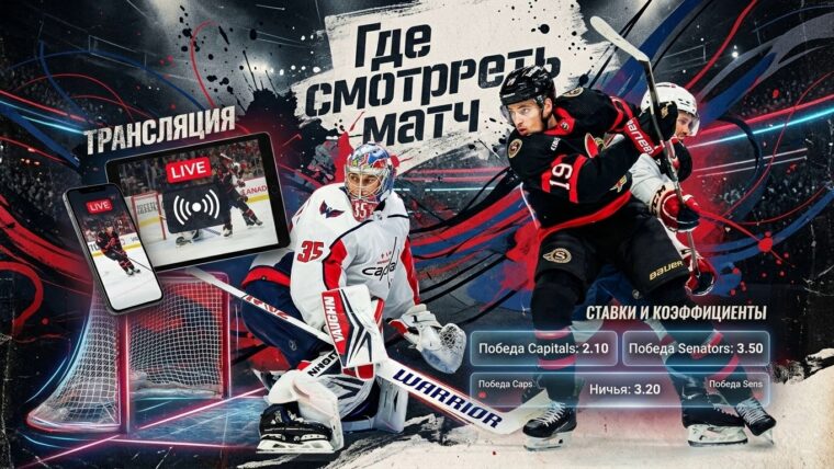 Как смотреть матч Вашингтон Кэпиталз — Оттава Сенаторз — время начала и трансляция
