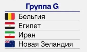 Чемпионат мира по футболу 2026, Группа G