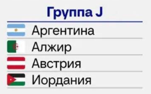 Чемпионат мира по футболу 2026, Группа J