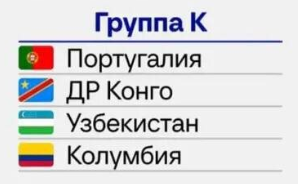 Чемпионат мира по футболу 2026, Группа K