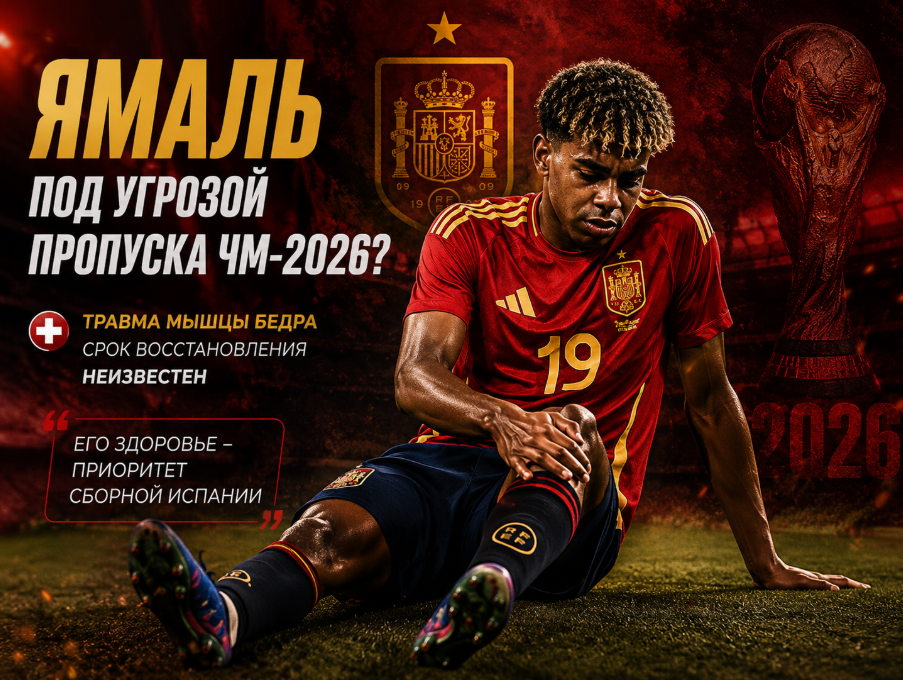 Ямаль получил травму и может пропустить ЧМ-2026 по футболу