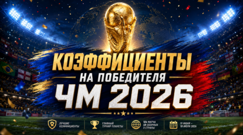 Коэффициенты на победителя ЧМ 2026 — сравнение кэфов...