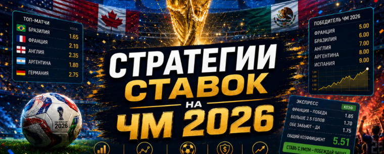 Стратегии ставок на ЧМ 2026 по футболу — рабочие подходы с цифрами
