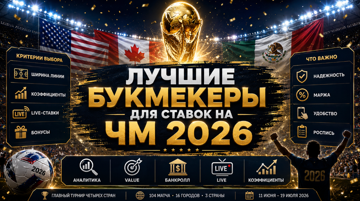 Лучшие букмекеры для ставок на ЧМ 2026