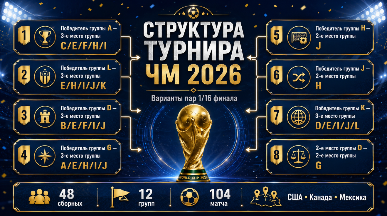 Структура ЧМ 2026 - особенности сетки