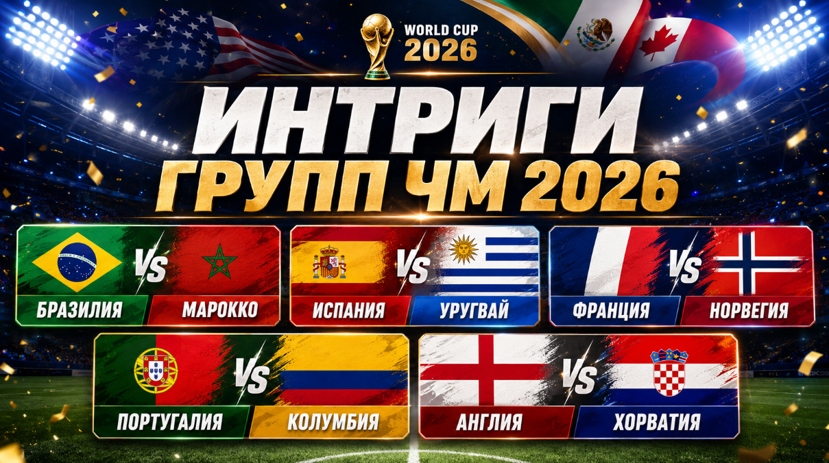 Интриги групп ЧМ 2026 — на что обратить внимание